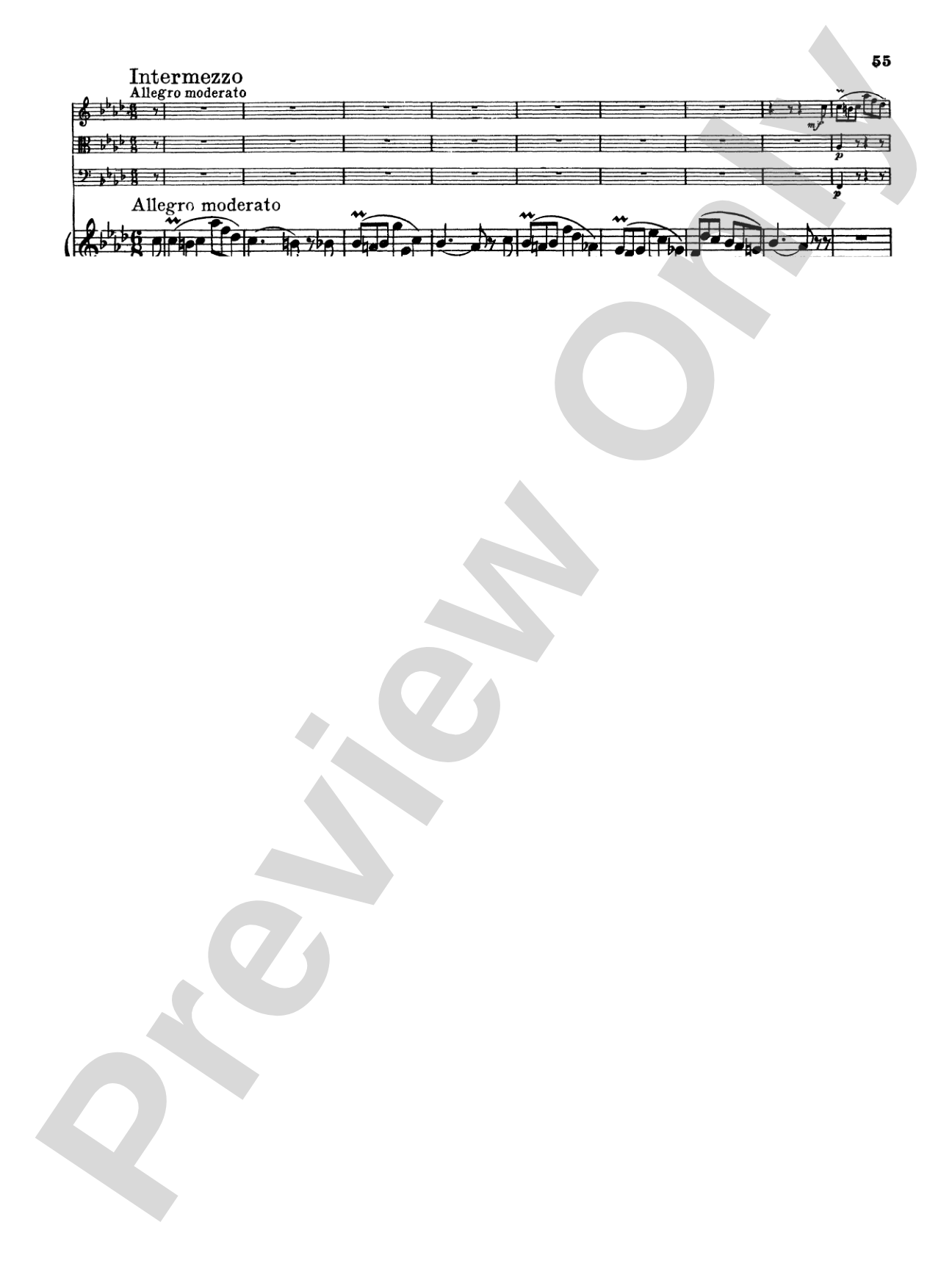 Mendelssohn: Piano Quartet No. 2 in F Minor, Op. 2: Chamber Quartet Book
