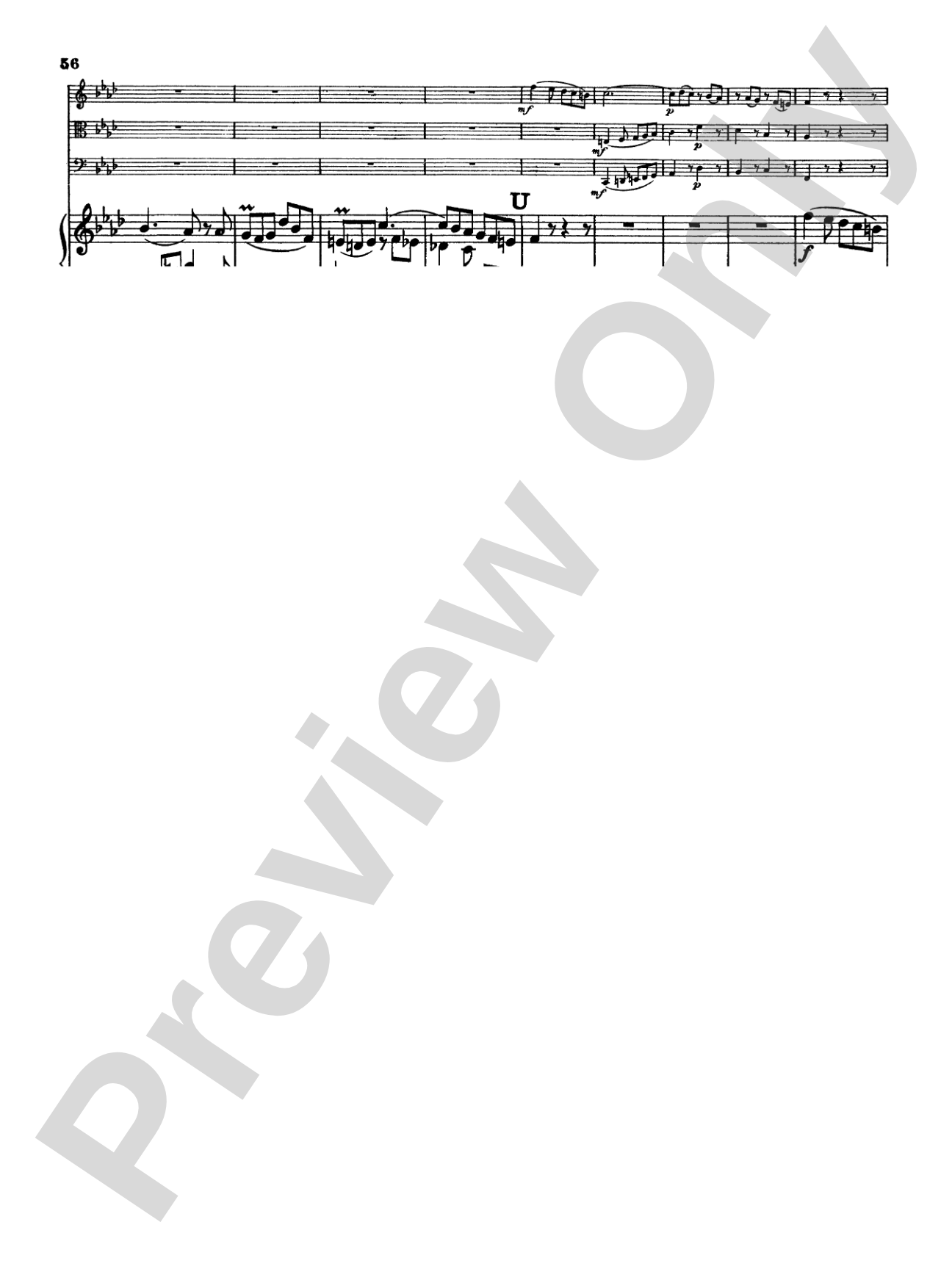 Mendelssohn: Piano Quartet No. 2 in F Minor, Op. 2: Chamber Quartet Book