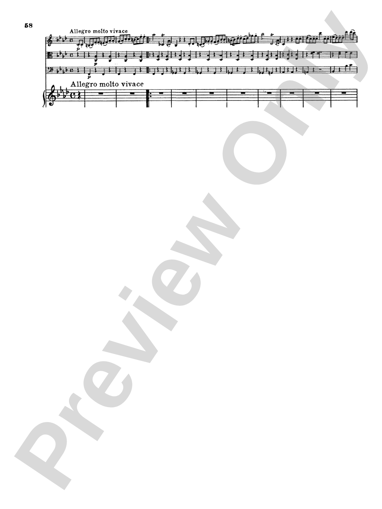 Mendelssohn: Piano Quartet No. 2 in F Minor, Op. 2: Chamber Quartet Book