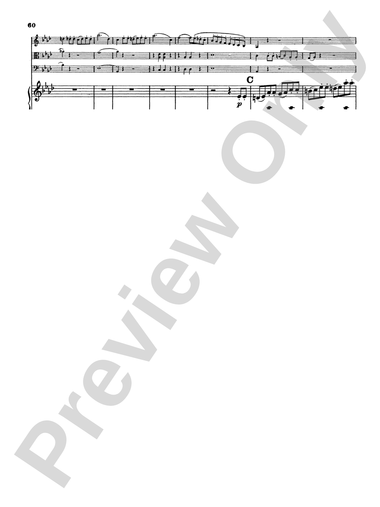 Mendelssohn: Piano Quartet No. 2 in F Minor, Op. 2: Chamber Quartet Book
