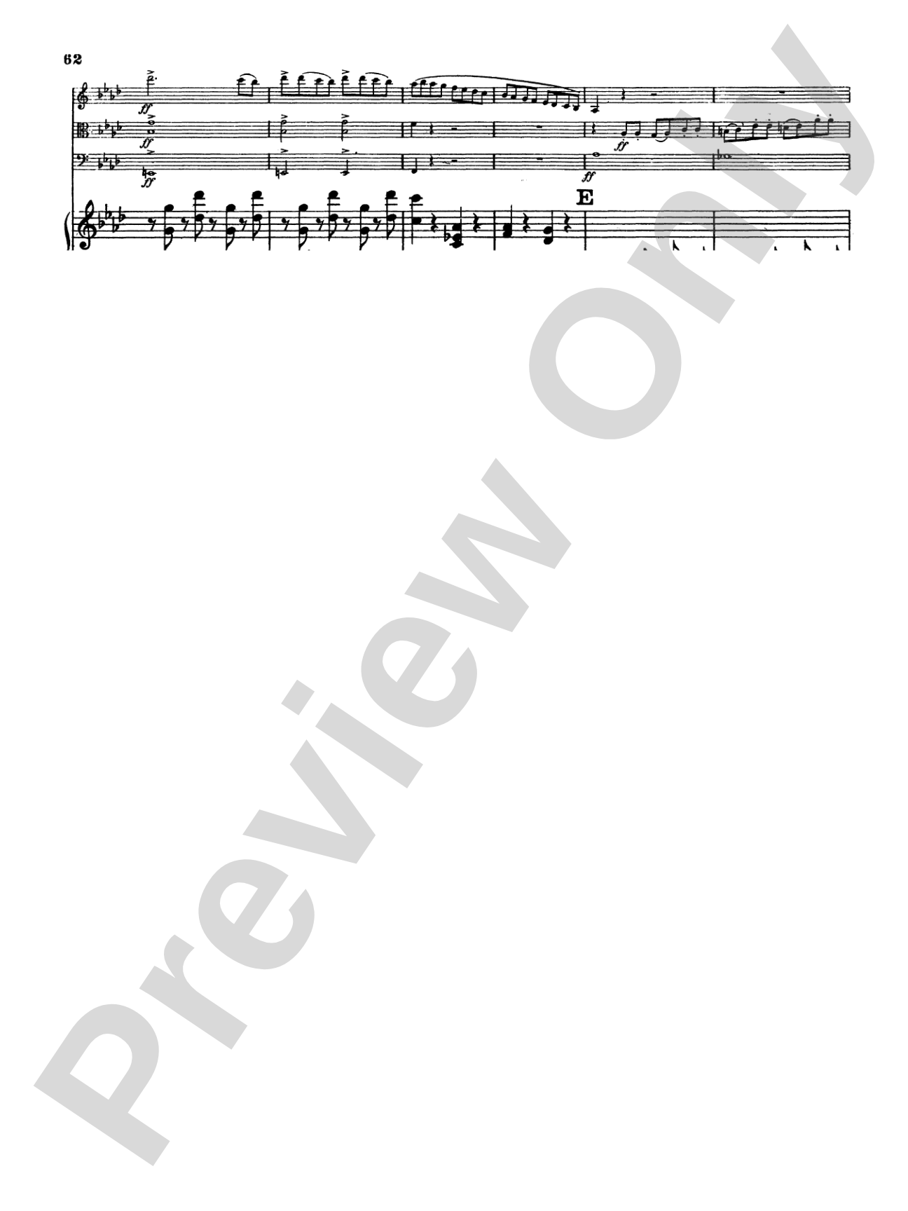 Mendelssohn: Piano Quartet No. 2 in F Minor, Op. 2: Chamber Quartet Book