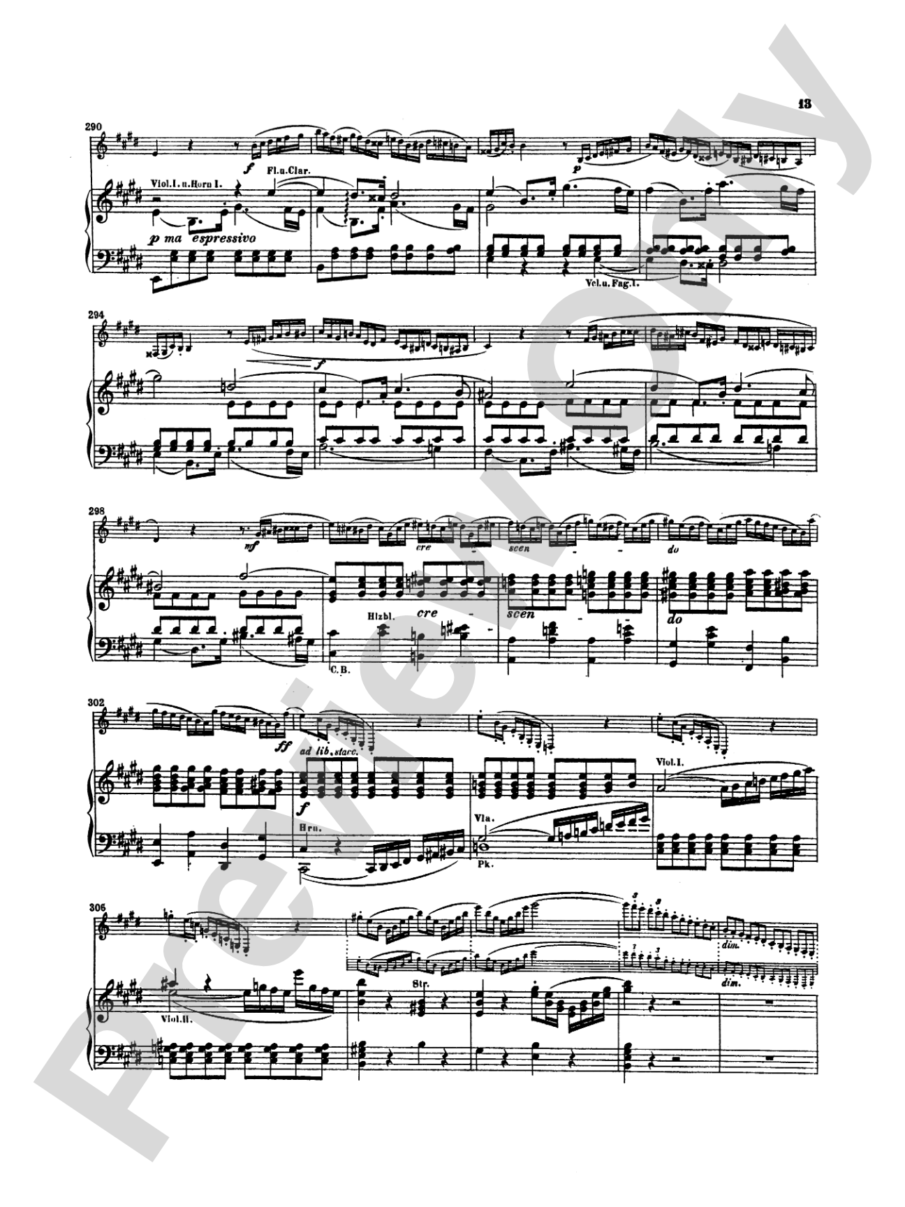 Spohr: Concerto No. 4 in E Minor: Clarinet Part(s)