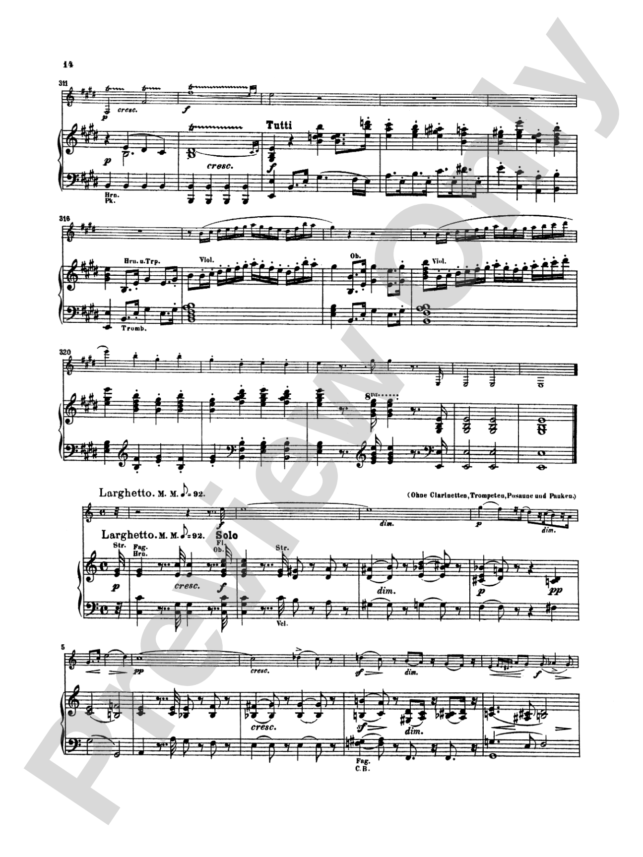 Spohr: Concerto No. 4 in E Minor: Clarinet Part(s)