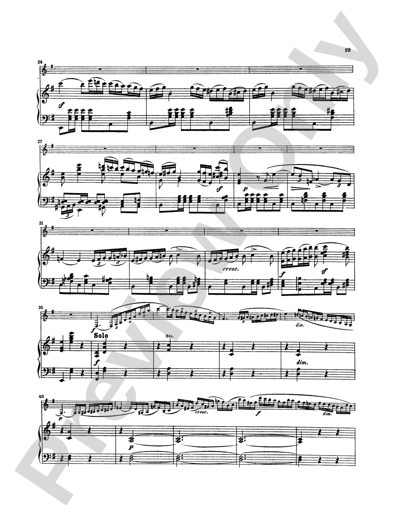 Spohr: Concerto No. 4 in E Minor: Clarinet Part(s)