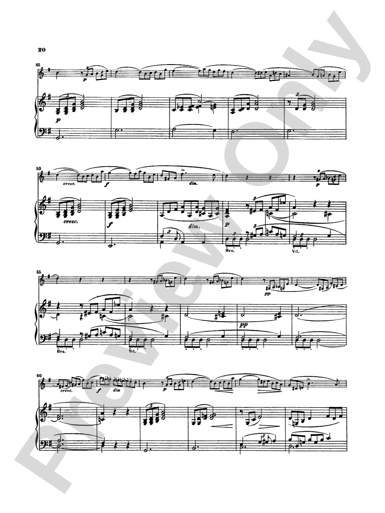 Spohr: Concerto No. 4 in E Minor: Clarinet Part(s)