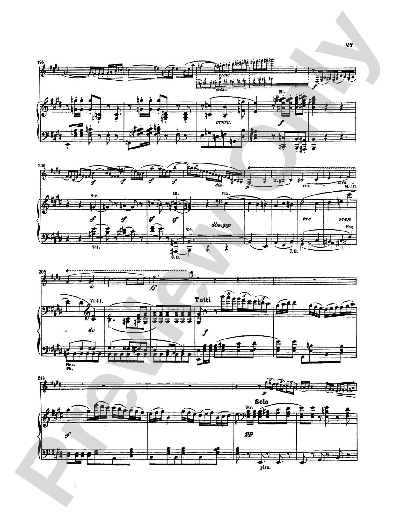 Spohr: Concerto No. 4 in E Minor: Clarinet Part(s)