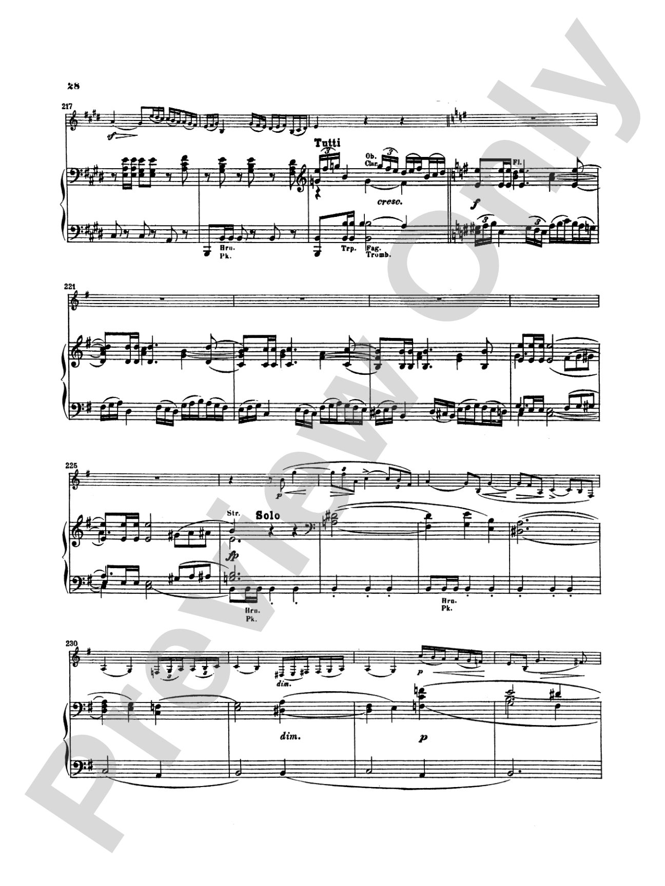 Spohr: Concerto No. 4 in E Minor: Clarinet Part(s)