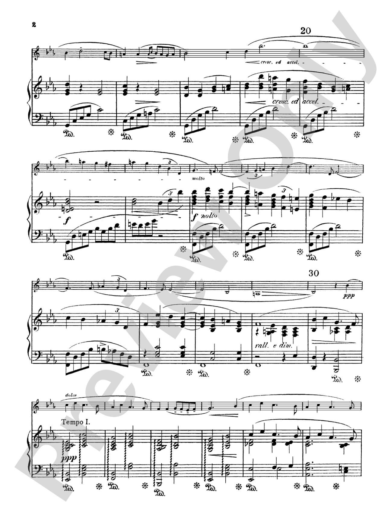 German: Song Without Words: Clarinet Part(s)