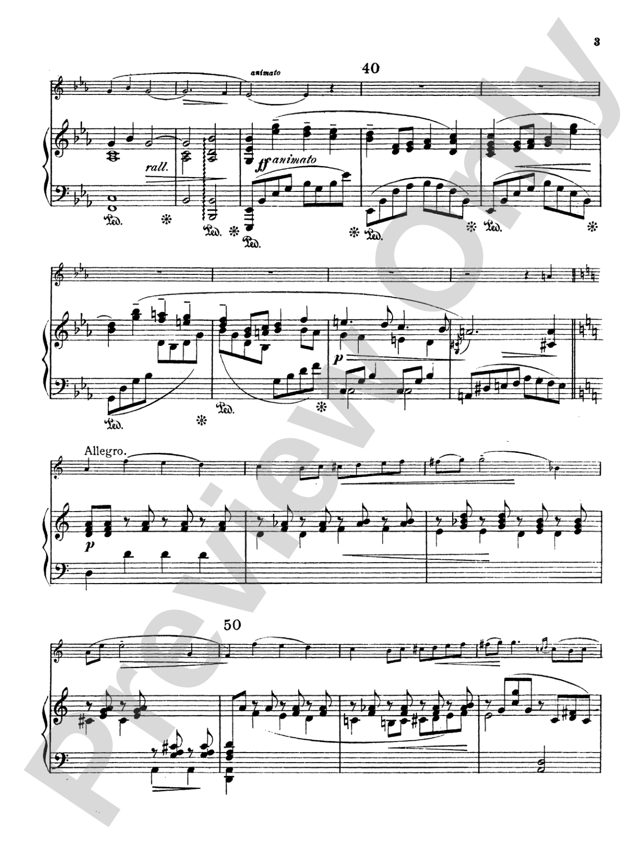 German: Song Without Words: Clarinet Part(s)