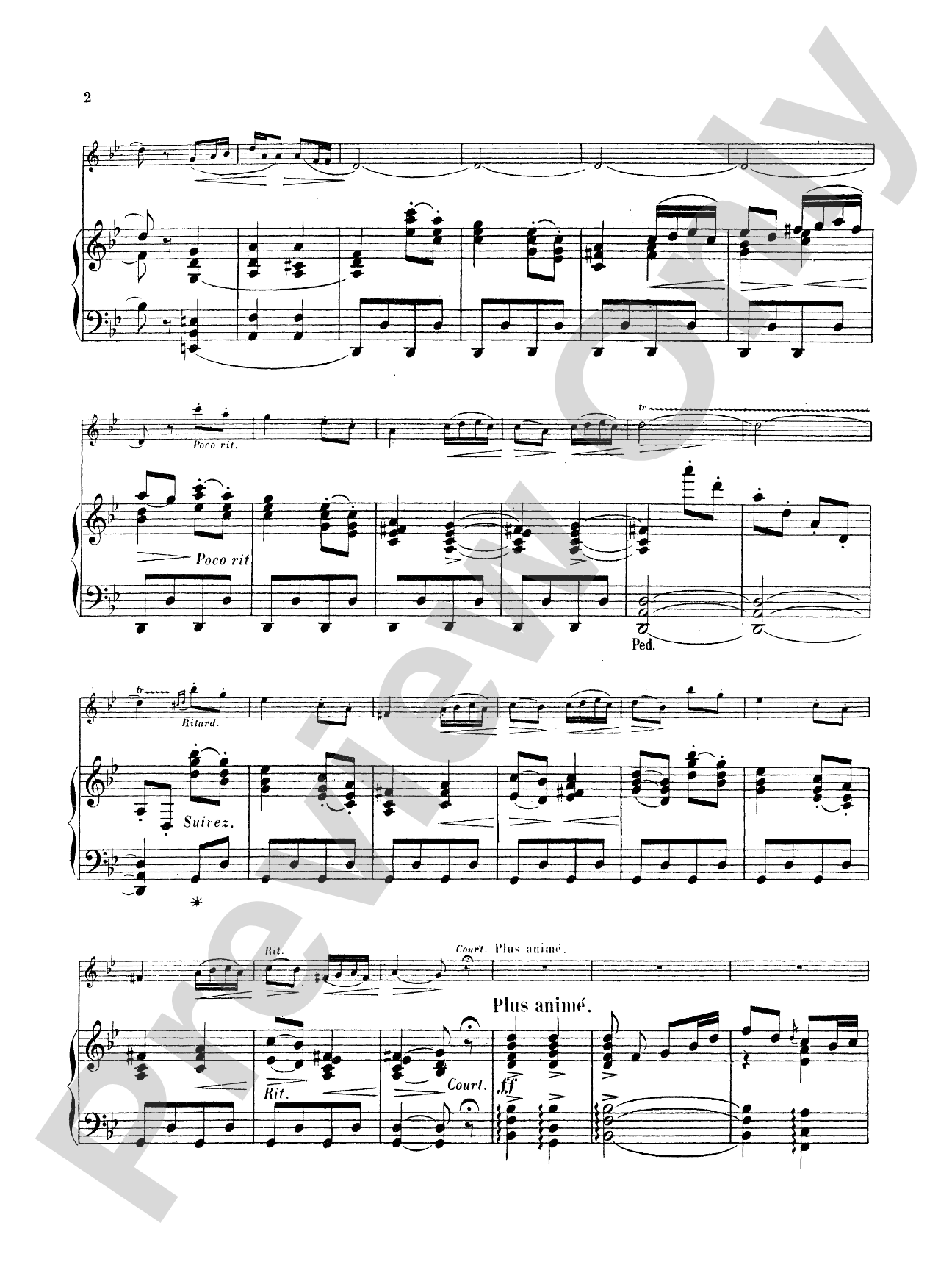 Pierné: Pièce in G Minor: Clarinet Part(s)