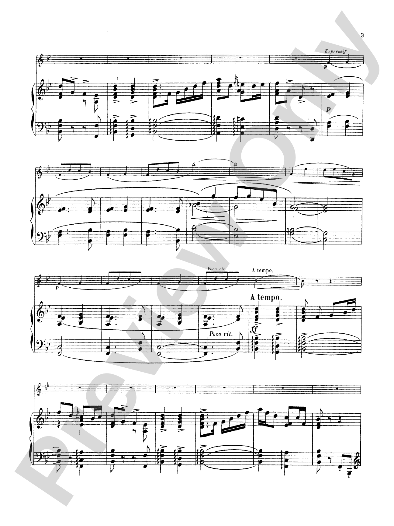 Pierné: Pièce in G Minor: Clarinet Part(s)
