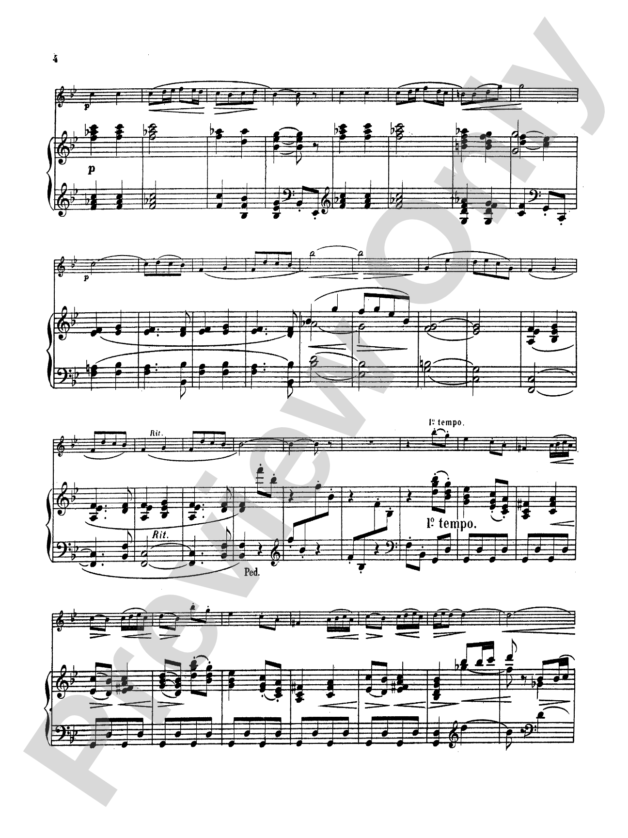 Pierné: Pièce in G Minor: Clarinet Part(s)