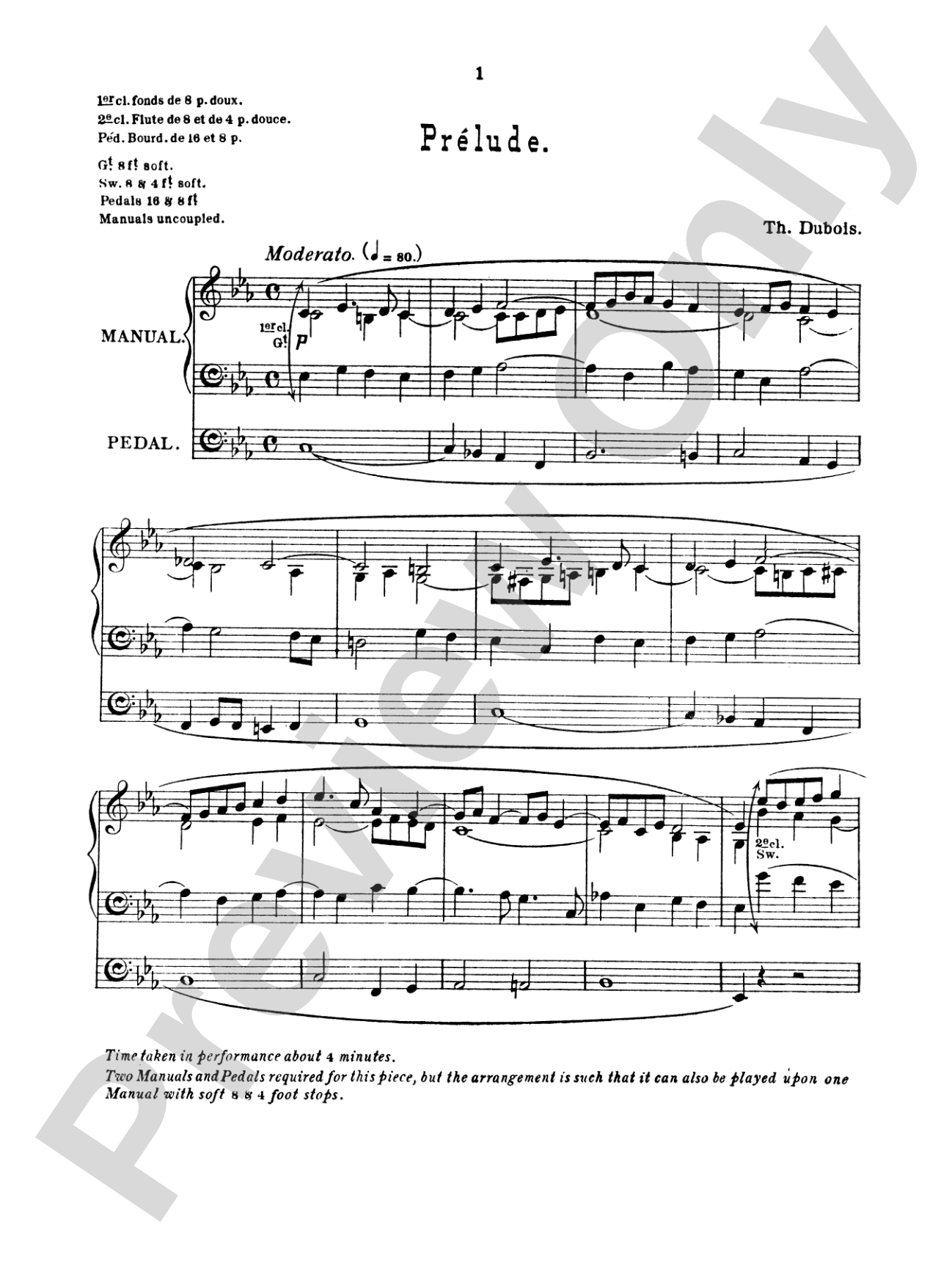Dubois: Seven Pieces for the Organ: Organ Book