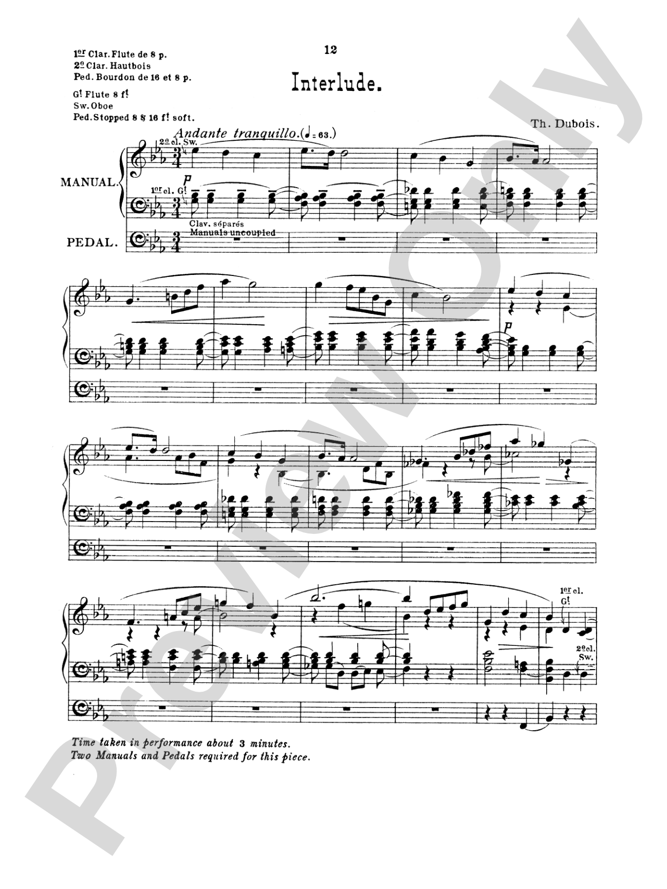 Dubois: Seven Pieces for the Organ