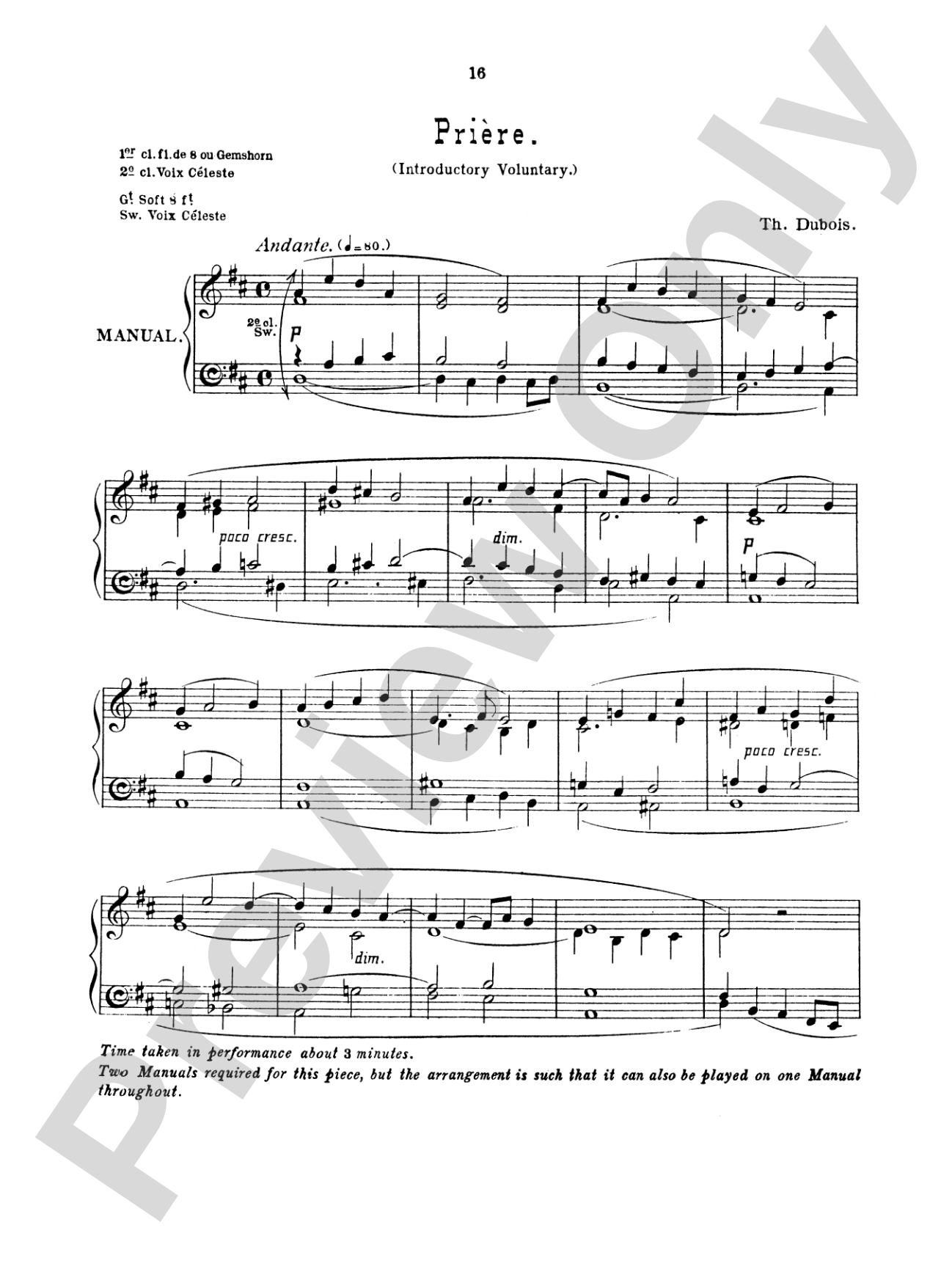 Dubois: Seven Pieces for the Organ