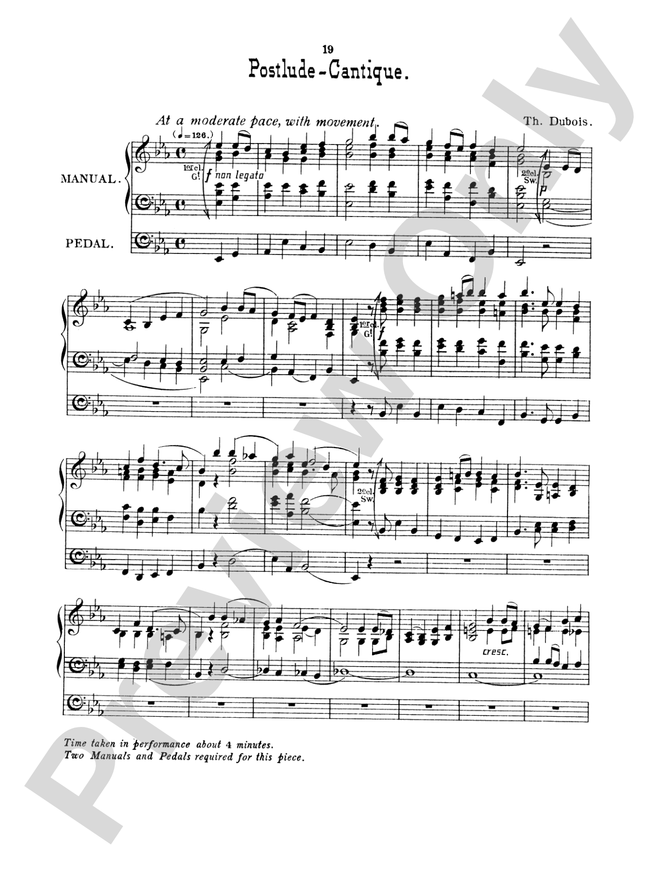 Dubois: Seven Pieces for the Organ