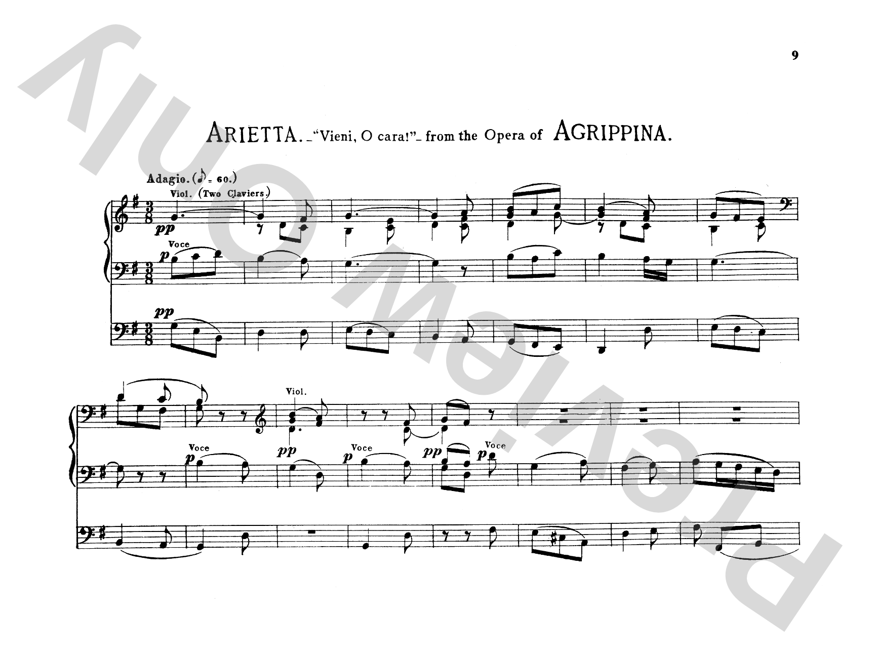 Handel: Extracts from Instrumental Music (Arr. Best), Volume I