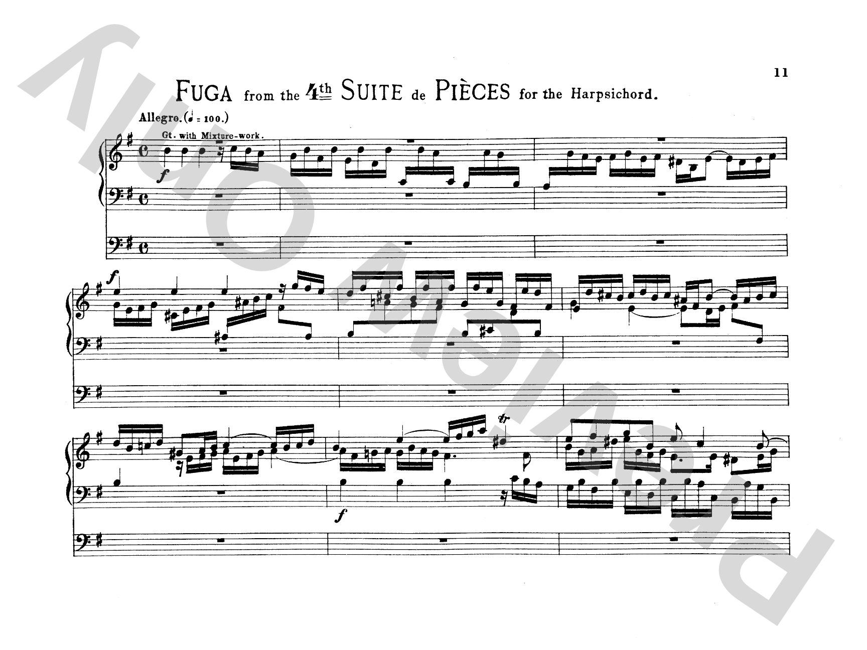 Handel: Extracts from Instrumental Music (Arr. Best), Volume I