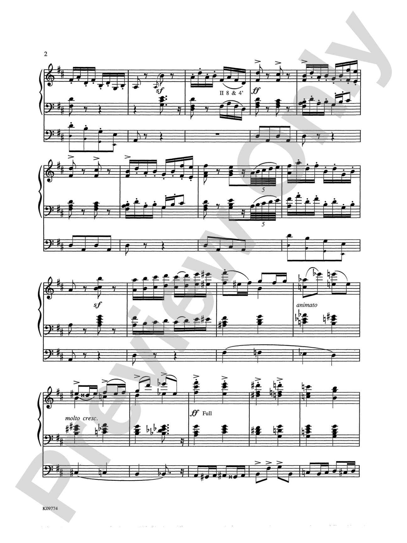 Elgar: Pomp and Circumstance No. 1 in D, Op. 39 (Arr. Edwin Henry Lemare): Organ Sheet