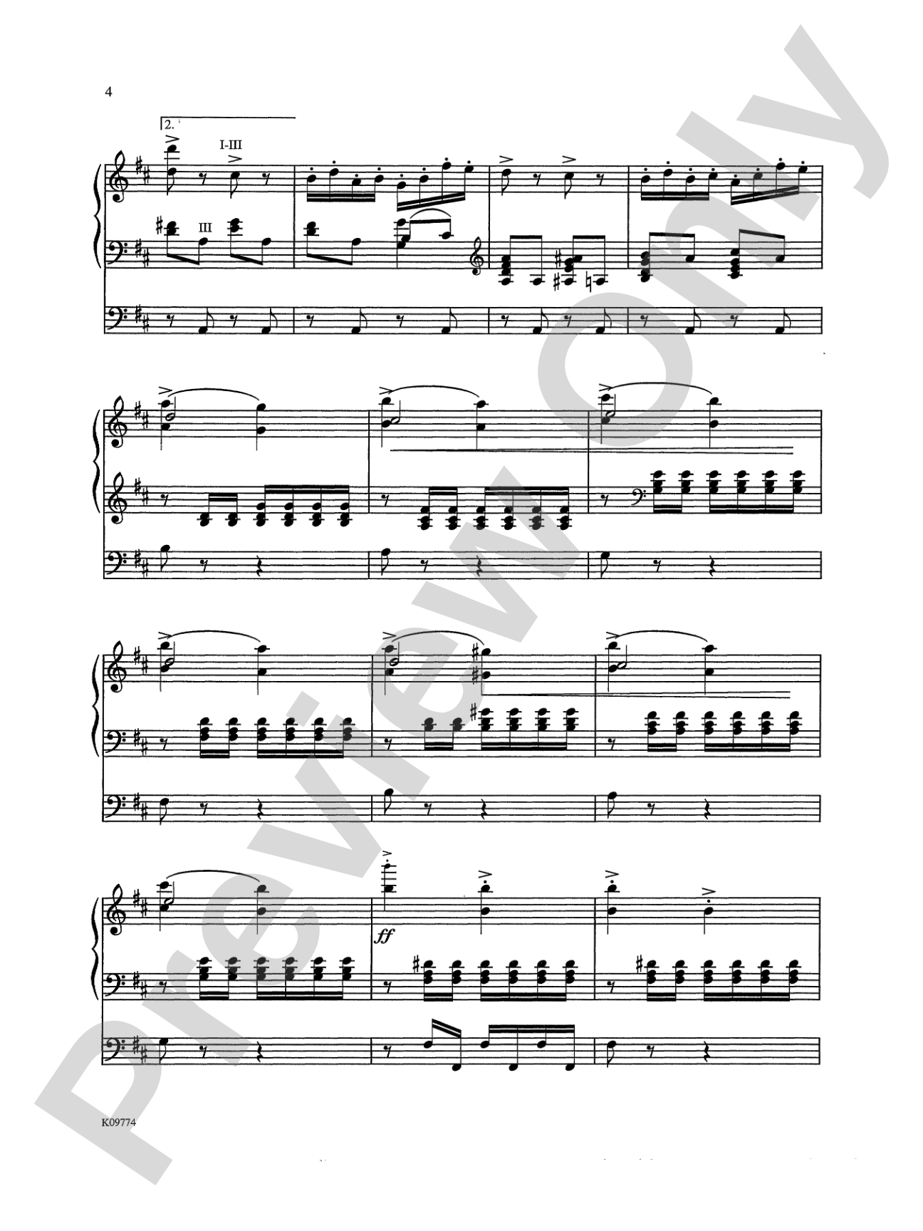 Elgar: Pomp and Circumstance No. 1 in D, Op. 39 (Arr. Edwin Henry Lemare): Organ Sheet