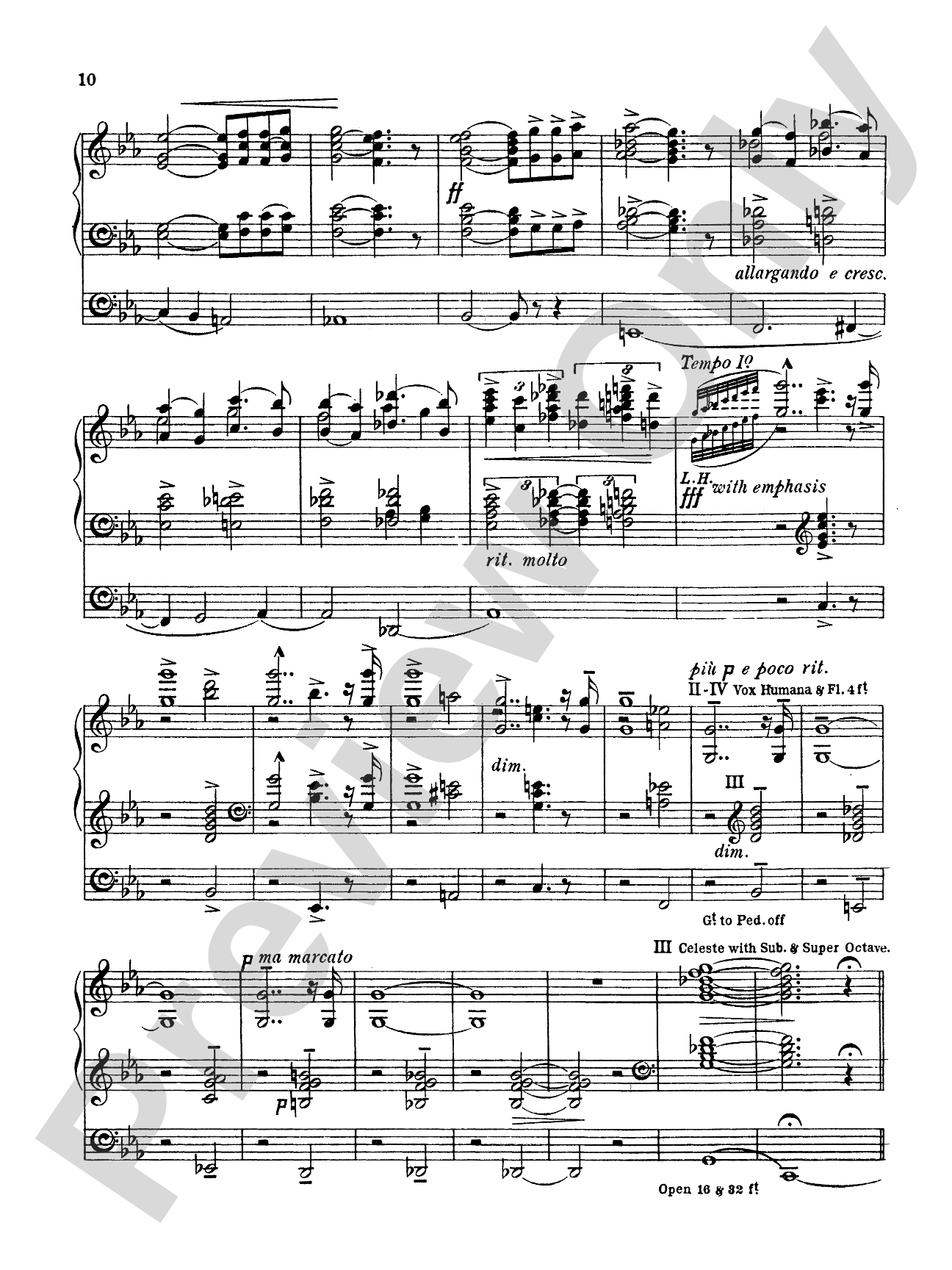 Ireland: Elegiac Romance: Organ Sheet