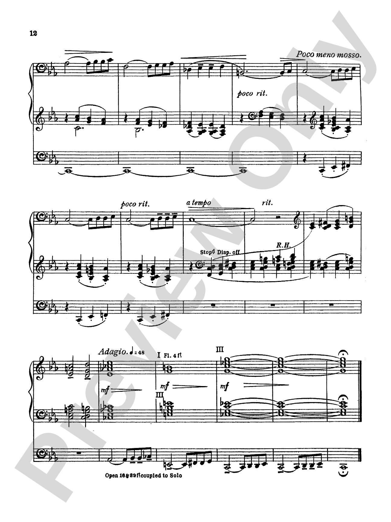 Ireland: Elegiac Romance: Organ Sheet