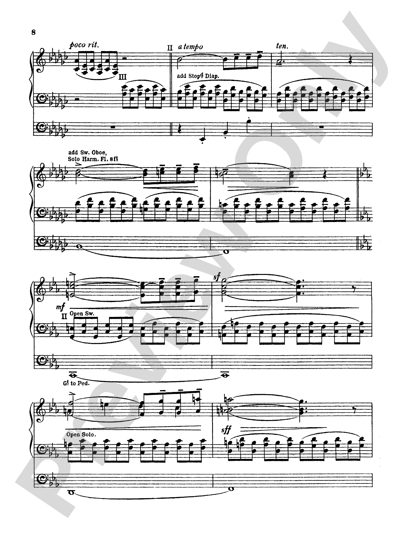 Ireland: Elegiac Romance: Organ Sheet