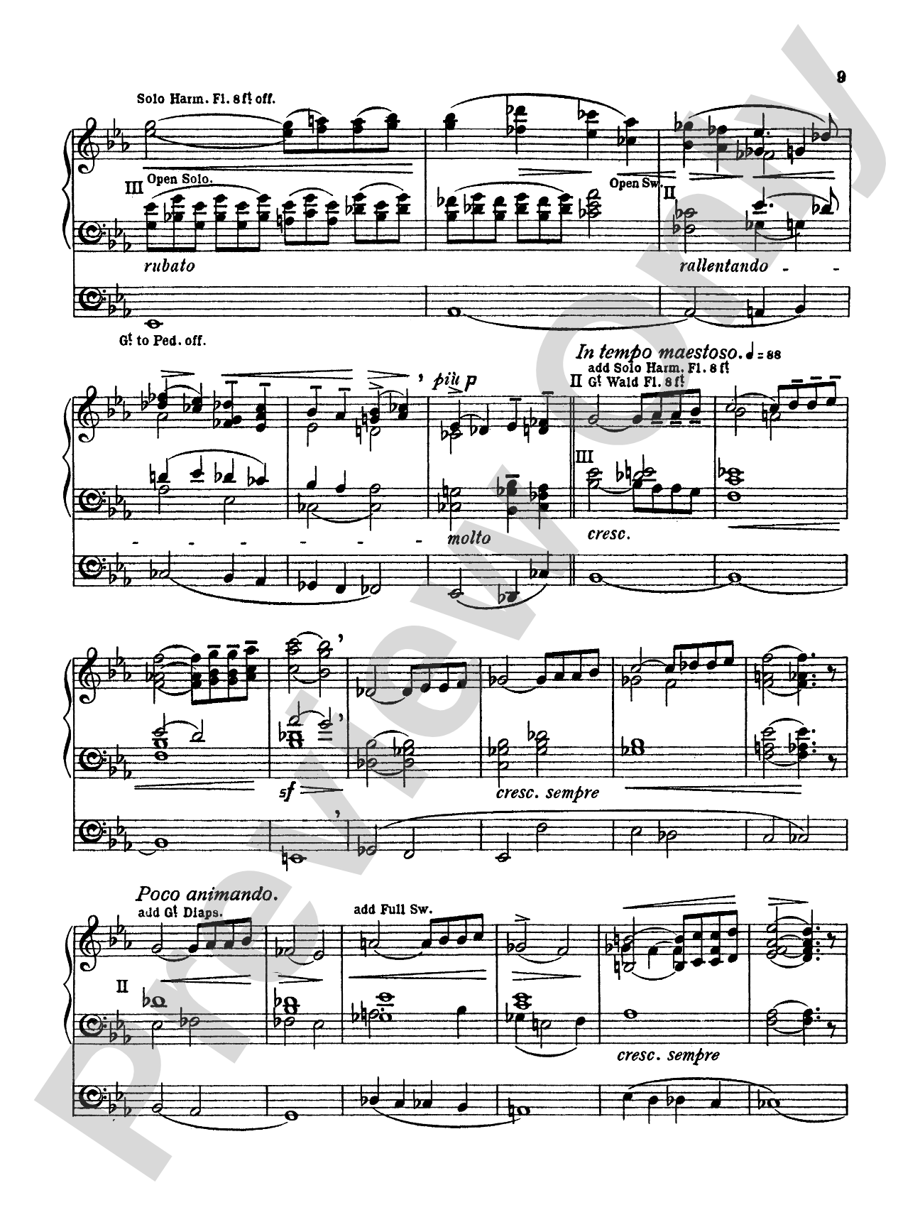 Ireland: Elegiac Romance: Organ Sheet