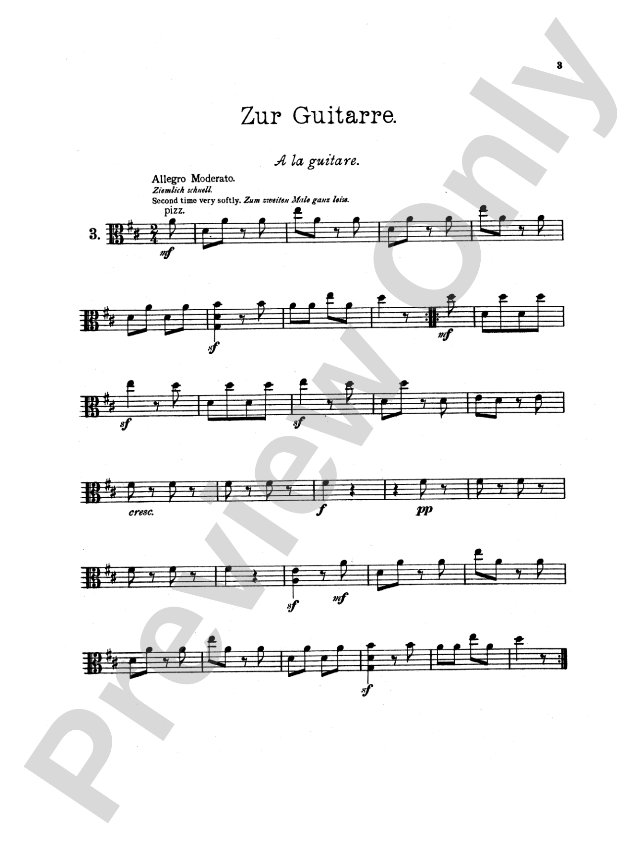 Reinecke: Ten Little Pieces (Petits Morceaux), Op. 122A: Viola Book