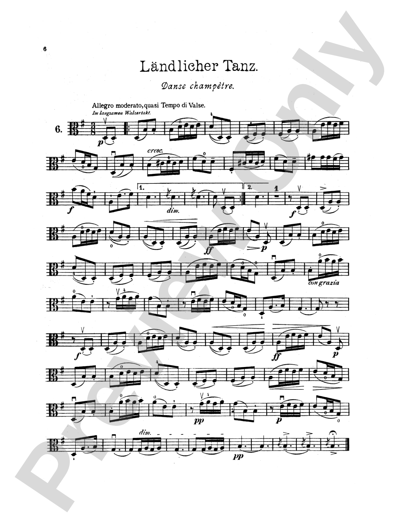 Reinecke: Ten Little Pieces (Petits Morceaux), Op. 122A: Viola Book