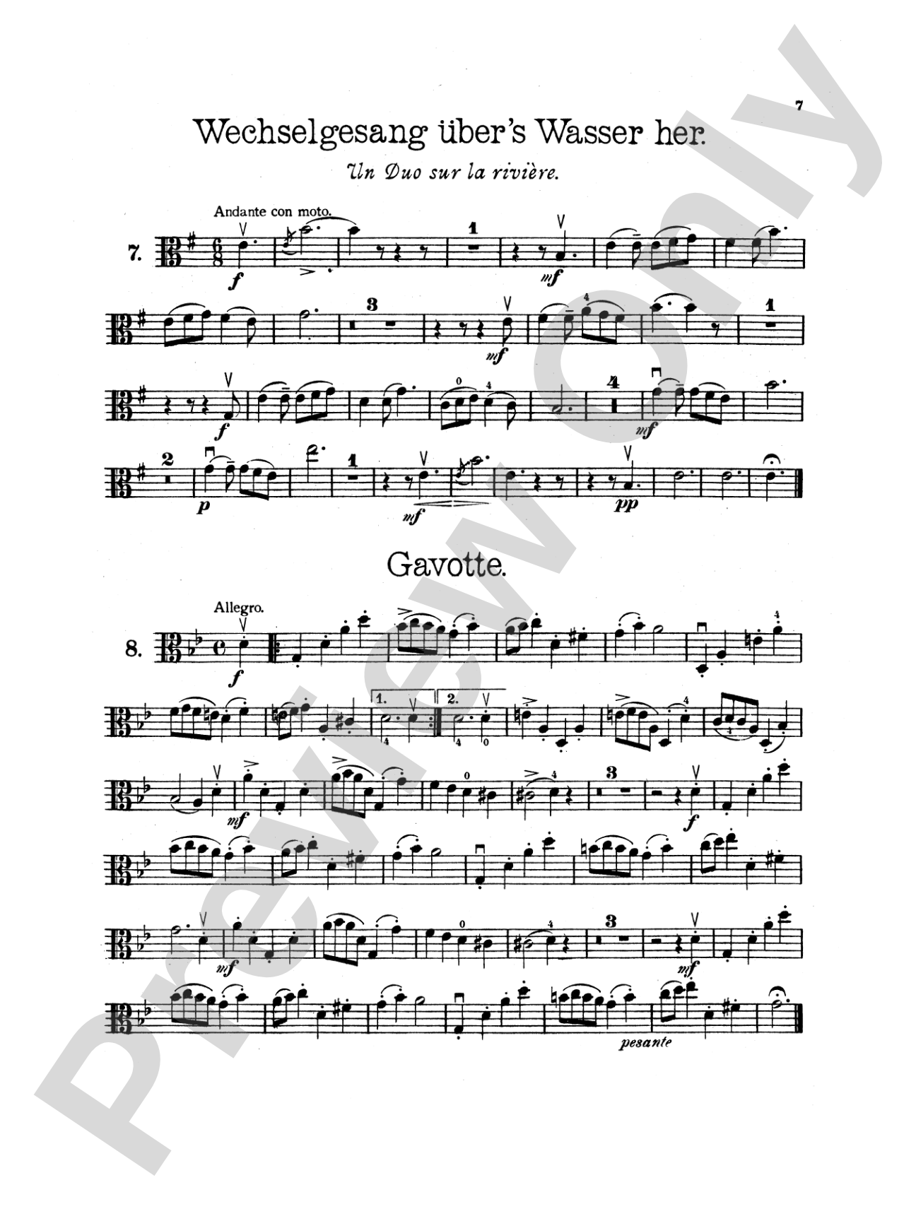 Reinecke: Ten Little Pieces (Petits Morceaux), Op. 122A: Viola Book