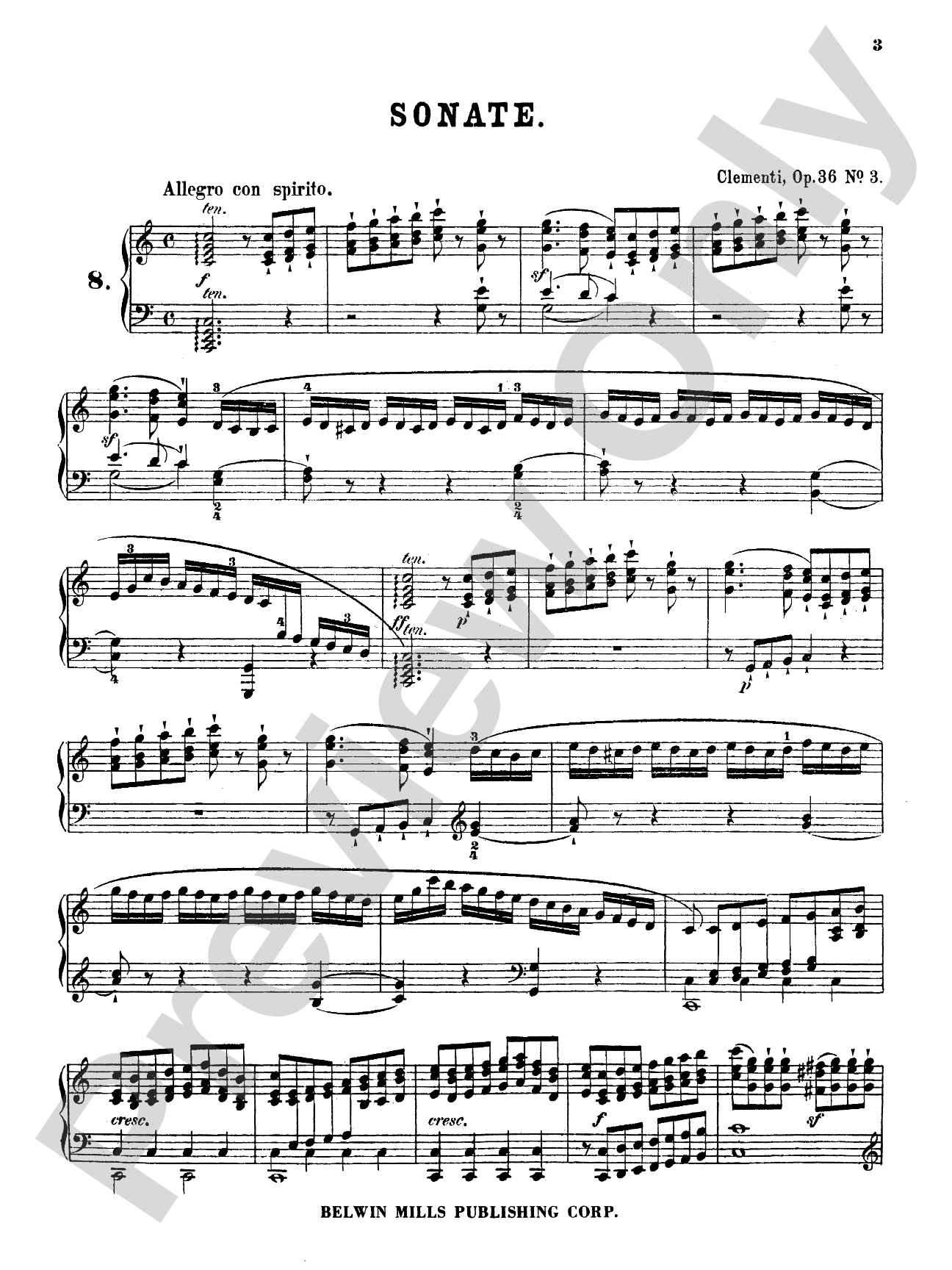 Clementi: Piano Sonatas (Volume II): Piano Book