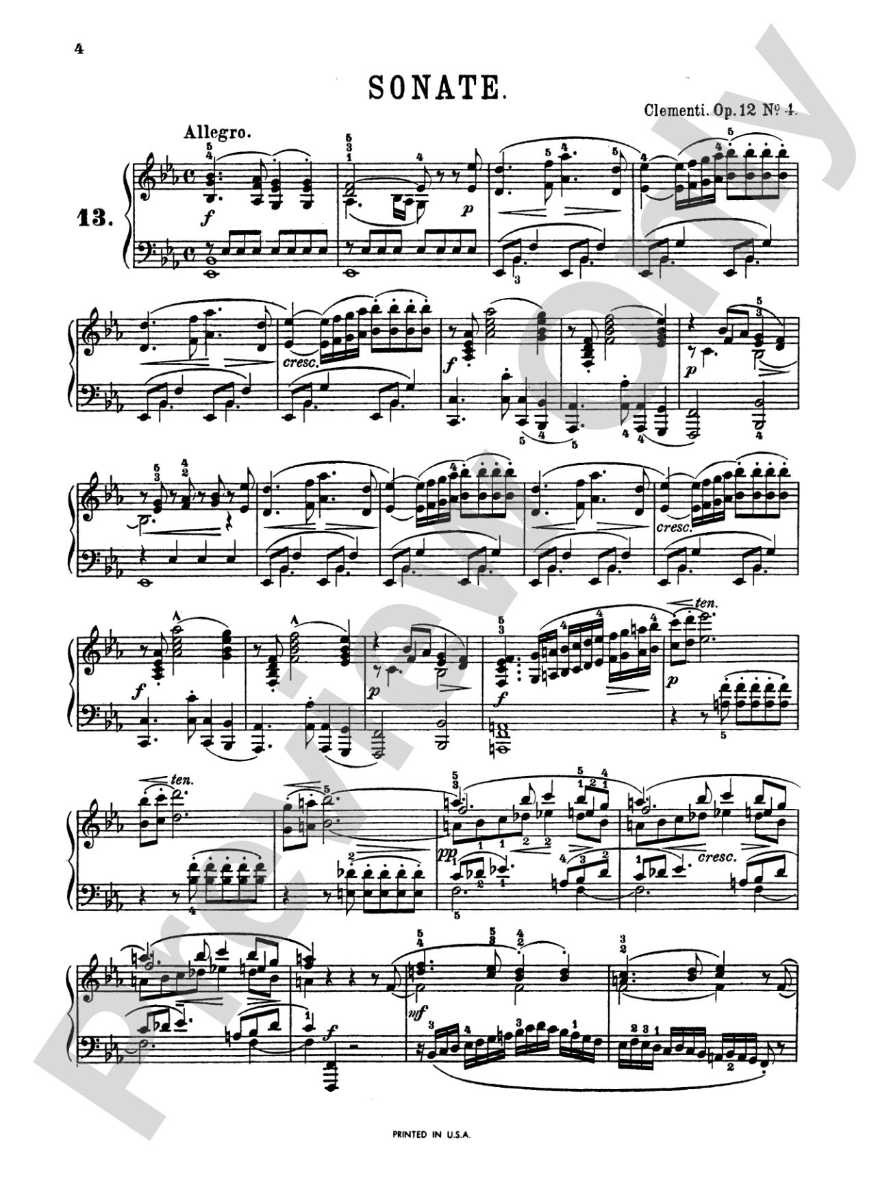 Clementi: Piano Sonatas (Volume III): Piano Book