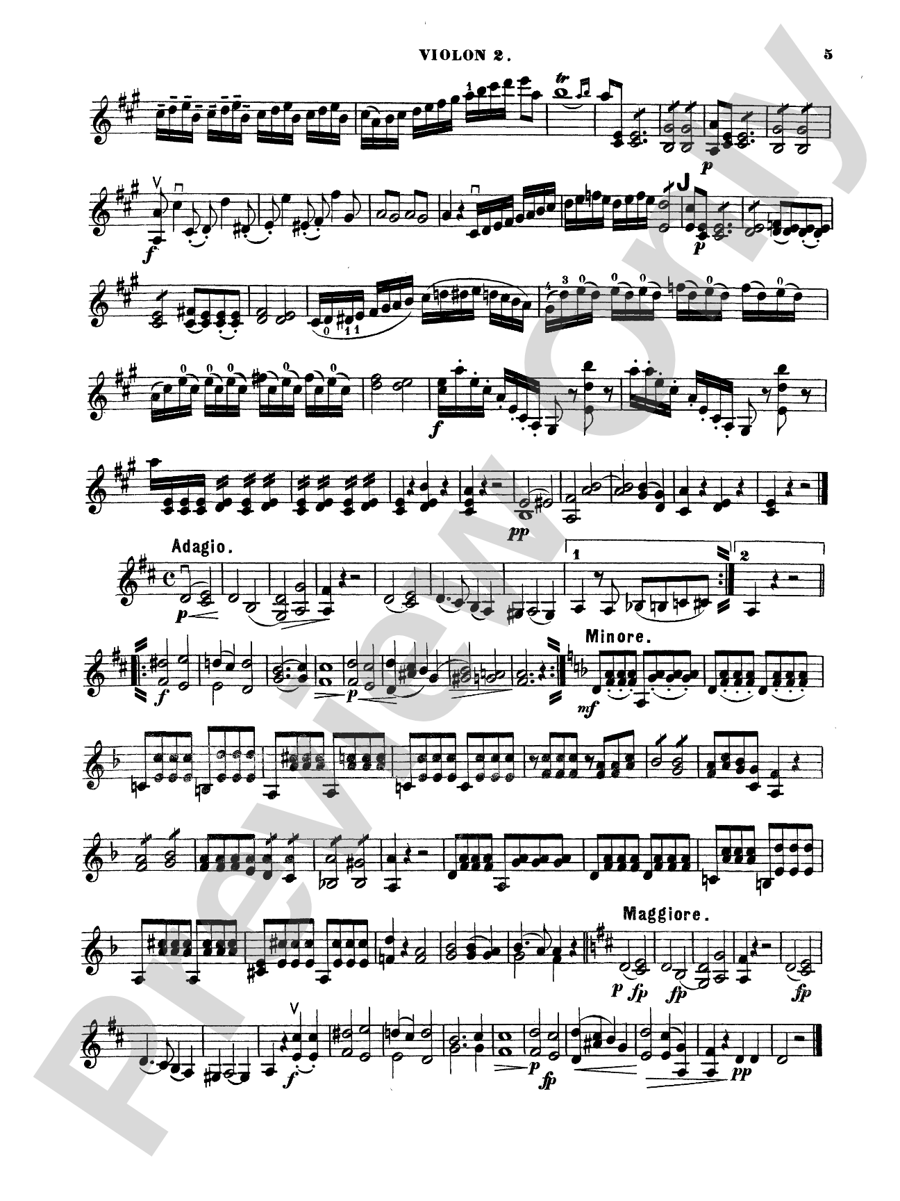 Krommer: Three Duos Concertants, Op. 22: Violin Book