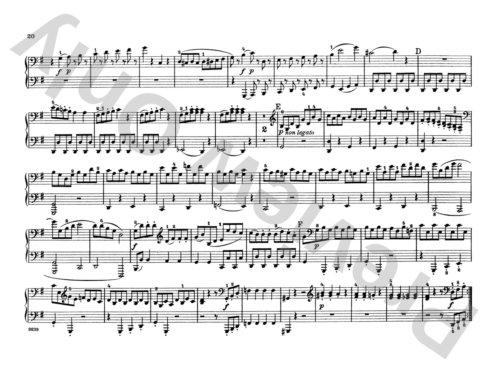 Mozart: Eine Kleine Nachtmusik (K.525): Piano Duet (1 Piano, 4 Hands) Comb Bound Book
