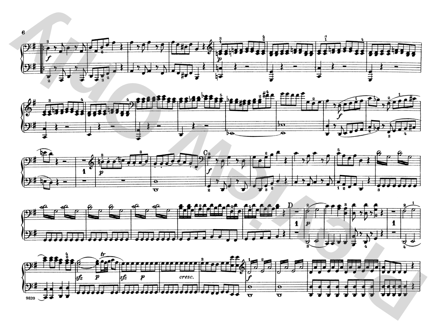 Mozart: Eine Kleine Nachtmusik (K.525): Piano Duet (1 Piano, 4 Hands) Comb Bound Book