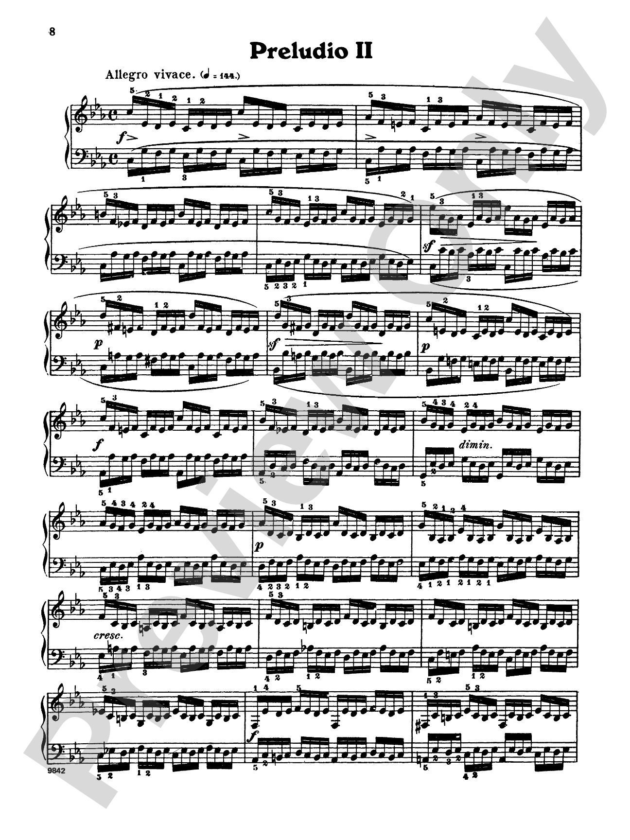 Bach: The Well-Tempered Clavier (Volume I) (Ed. Carl Czerny)