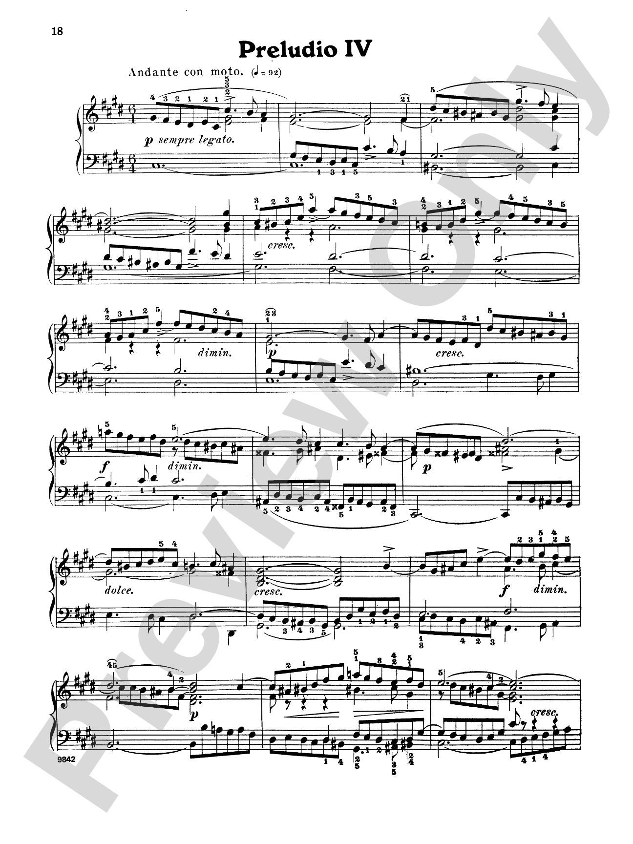 Bach: The Well-Tempered Clavier (Volume I) (Ed. Carl Czerny)