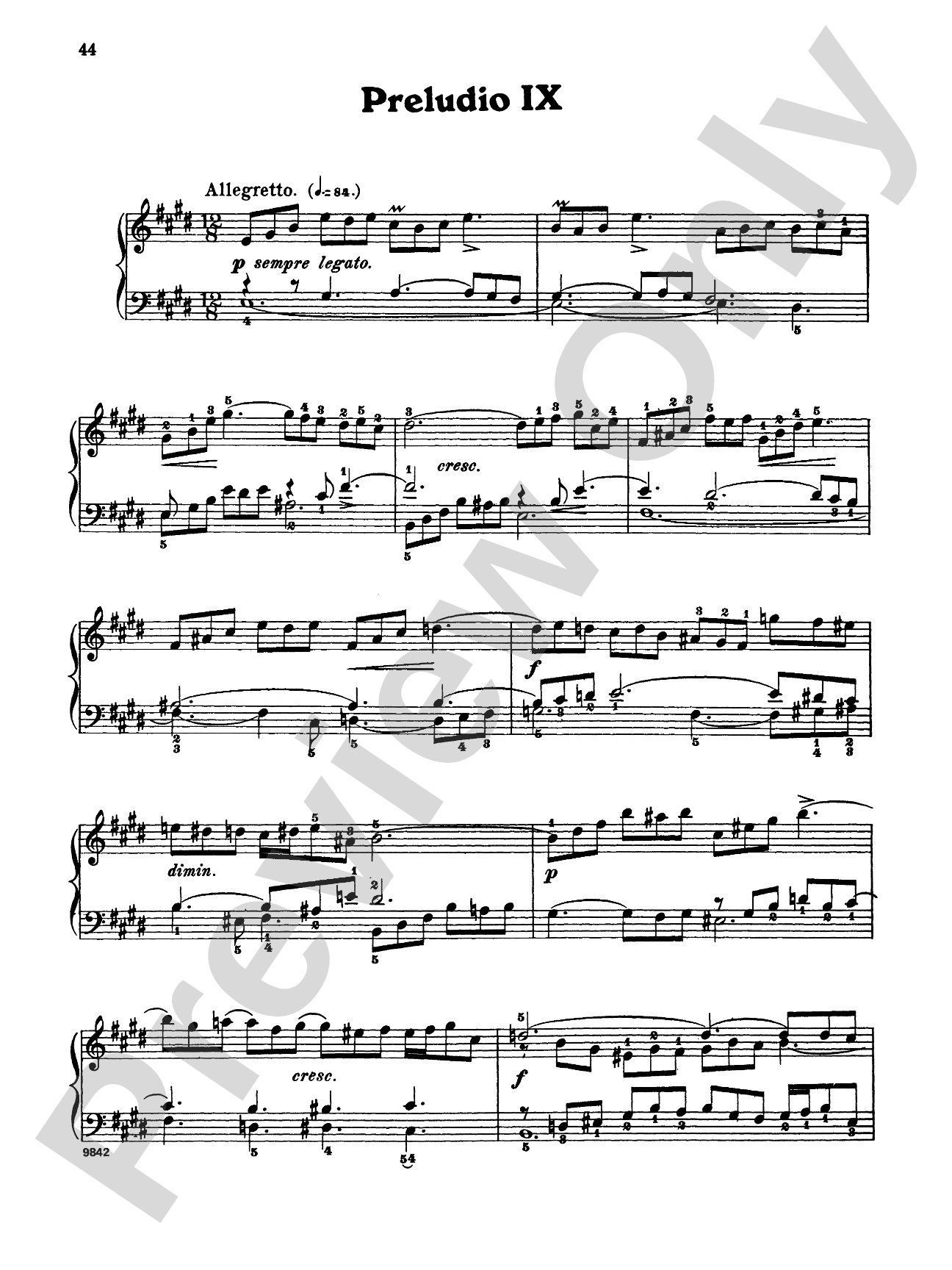 Bach: The Well-Tempered Clavier (Volume I) (Ed. Carl Czerny)