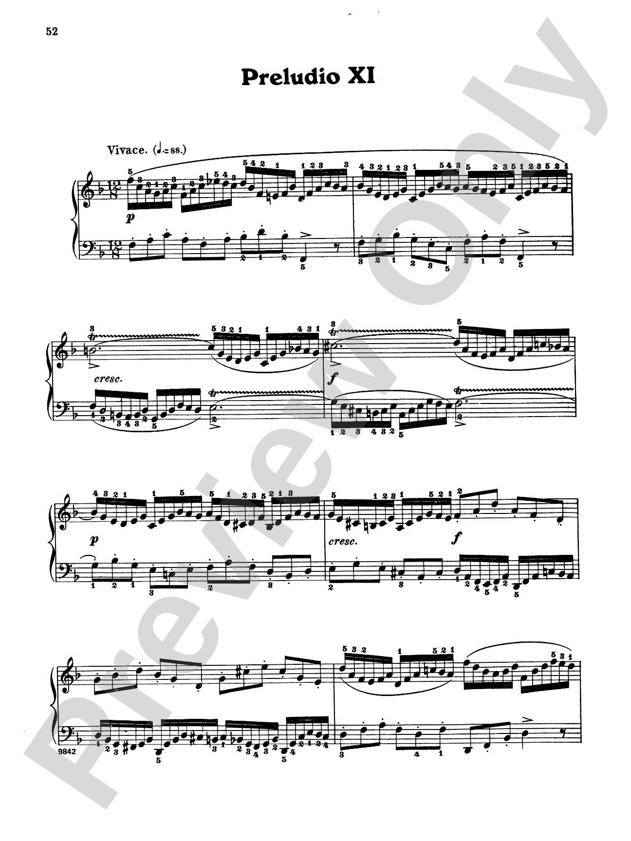 Bach: The Well-Tempered Clavier (Volume I) (Ed. Carl Czerny)