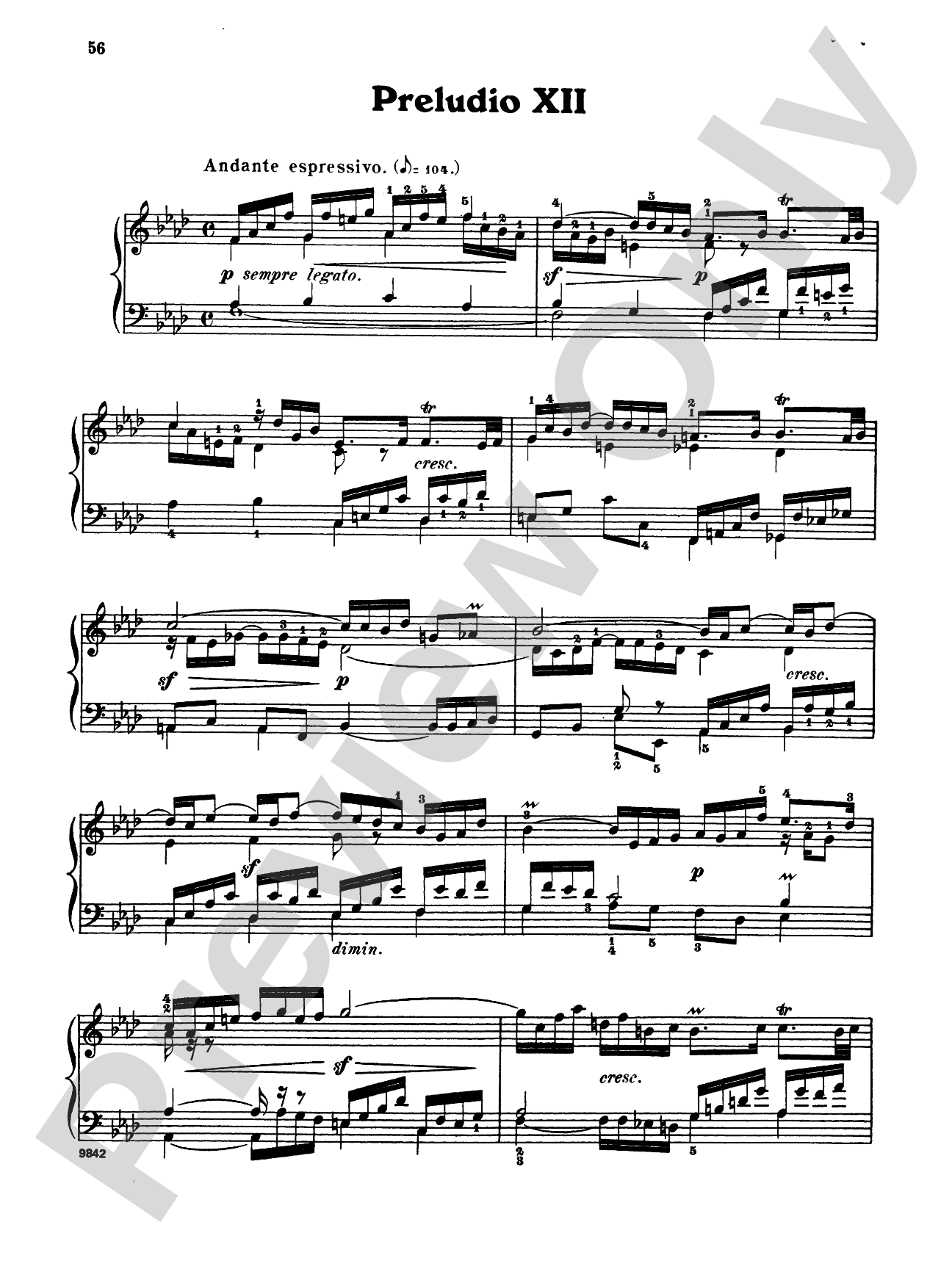 Bach: The Well-Tempered Clavier (Volume I) (Ed. Carl Czerny)