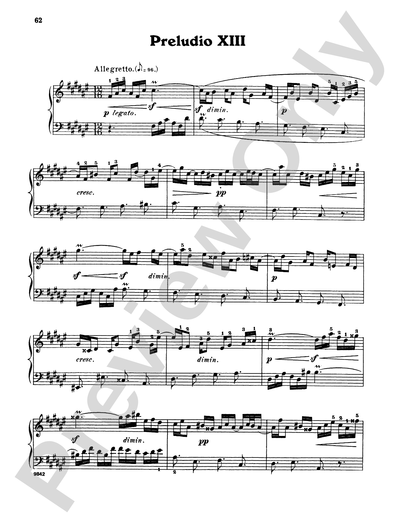 Bach: The Well-Tempered Clavier (Volume I) (Ed. Carl Czerny)