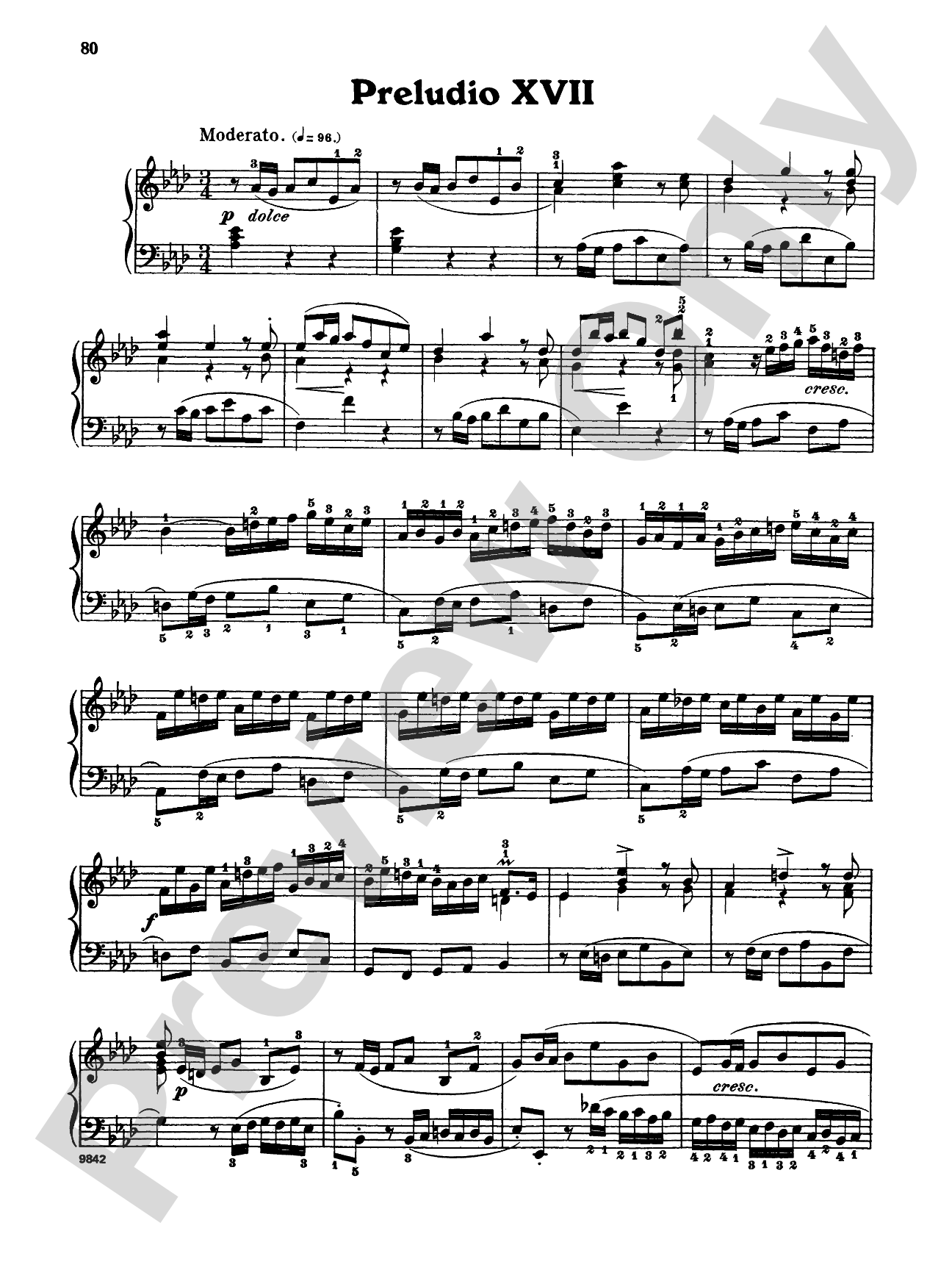 Bach: The Well-Tempered Clavier (Volume I) (Ed. Carl Czerny)