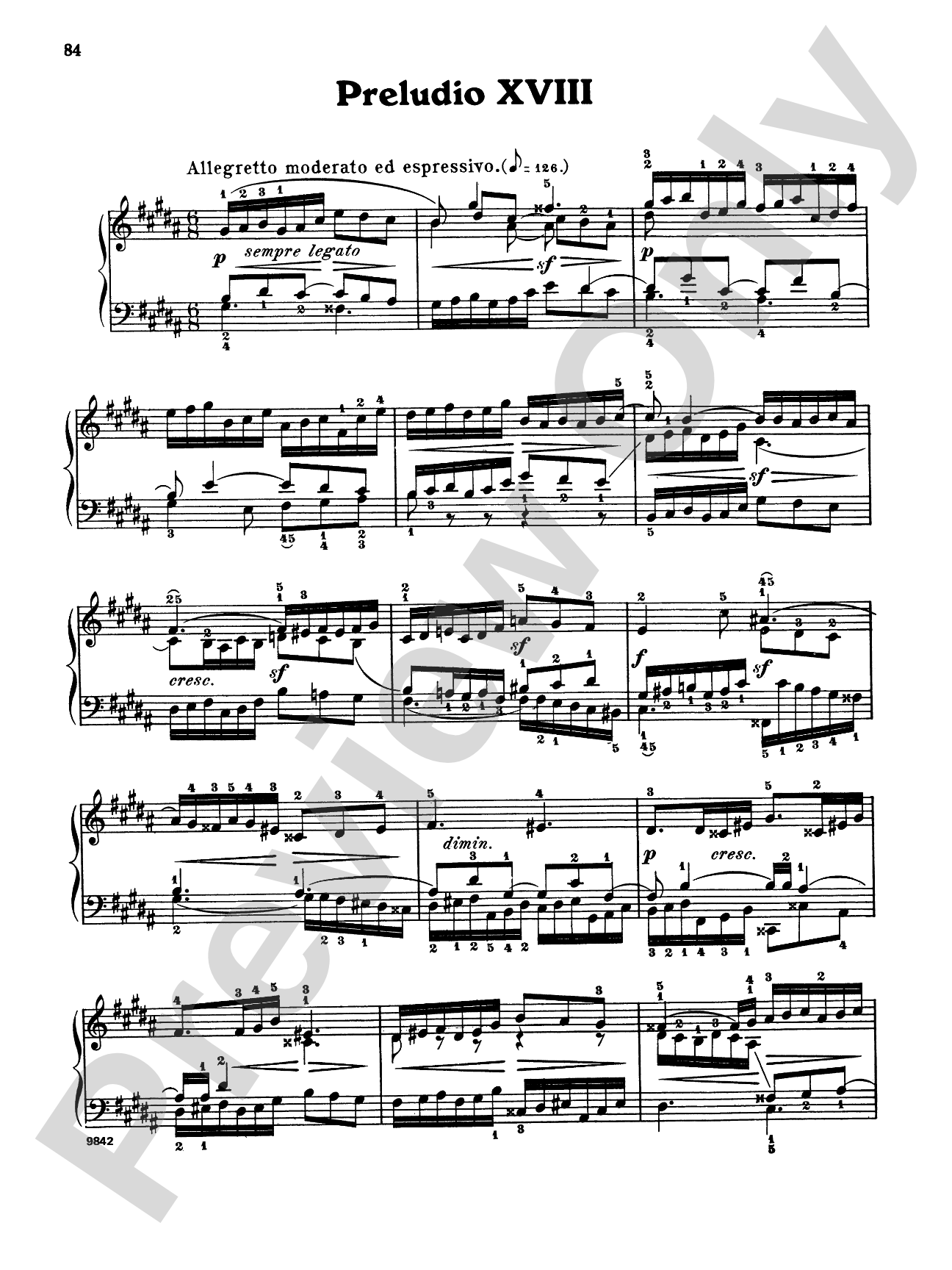Bach: The Well-Tempered Clavier (Volume I) (Ed. Carl Czerny)