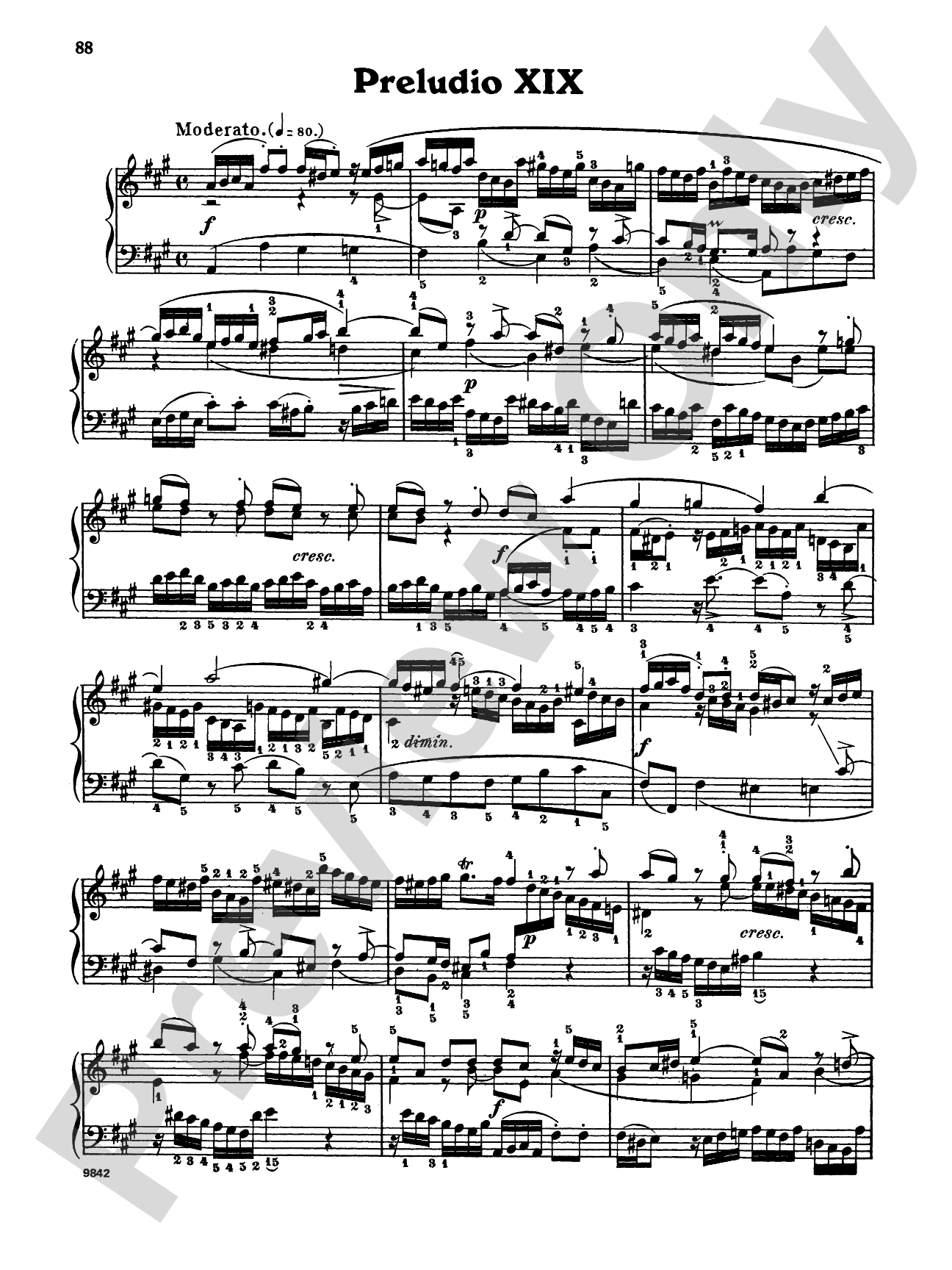 Bach: The Well-Tempered Clavier (Volume I) (Ed. Carl Czerny)