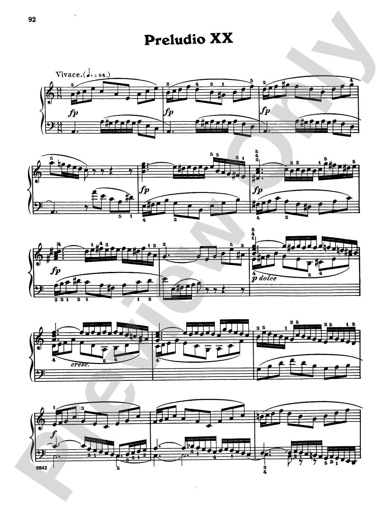 Bach: The Well-Tempered Clavier (Volume I) (Ed. Carl Czerny)