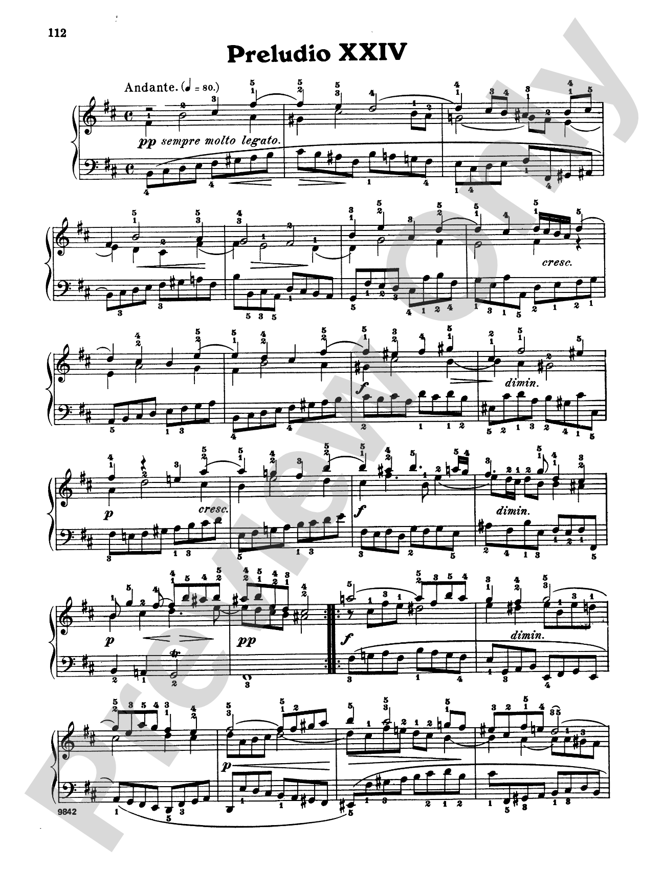 Bach: The Well-Tempered Clavier (Volume I) (Ed. Carl Czerny)