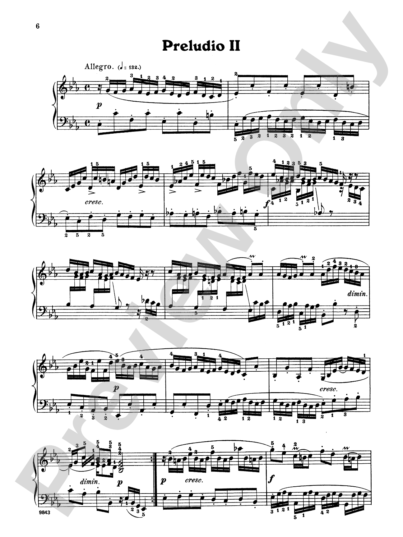 Bach: The Well-Tempered Clavier (Volume II) (Ed. Carl Czerny)