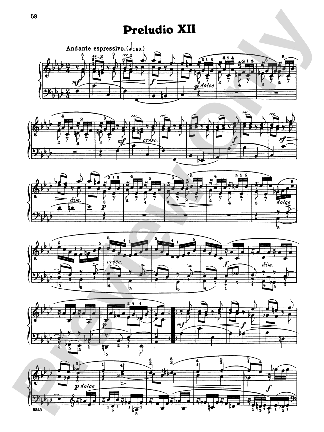 Bach: The Well-Tempered Clavier (Volume II) (Ed. Carl Czerny)