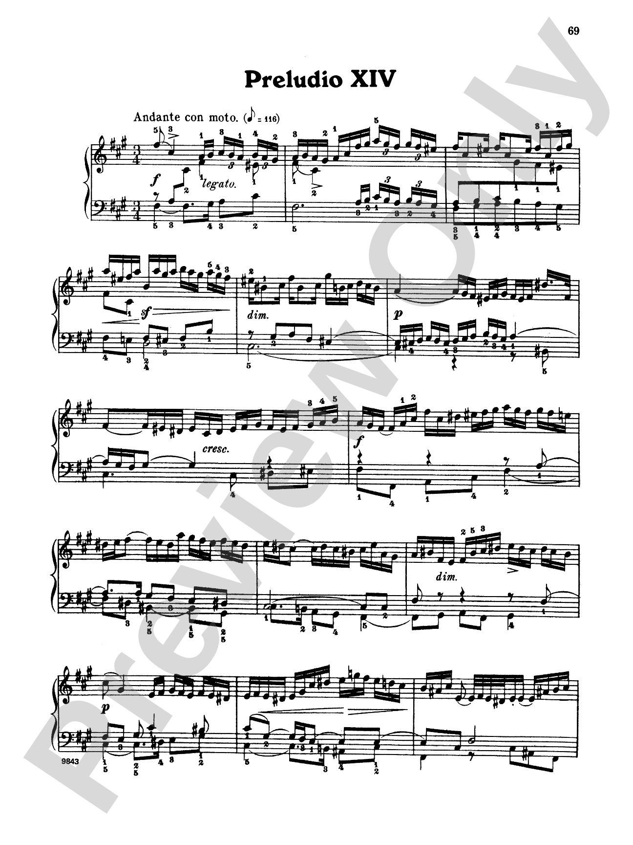 Bach: The Well-Tempered Clavier (Volume II) (Ed. Carl Czerny)